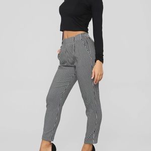 Fashion Nova Striped Dress Pants